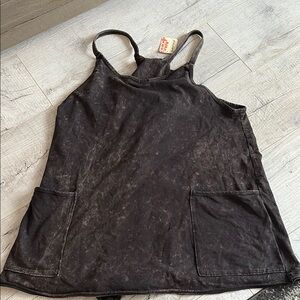 Free people movement hot shot mini dress black size small NWT